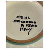 Pair of Hand Painted Italian Tea / Coffee Cups with Saucers