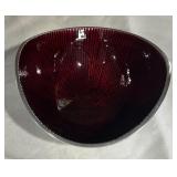 Set of 3 Simplydesignz Red and Silver Decorative Bowls