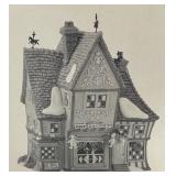 Department 56 Village Buildings including Nettie Quinn Puppets & Marionettes, Fagins Hide-A-Way and Thomas Mudge Timepieces