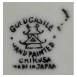 Pair of Vintage Wall Pocket Vases with Floral Design