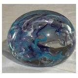 Pretty Art Glass Paperweight
