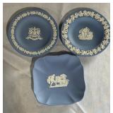 Trio of Wedgwood Jasperware Trinket Dishes or Trays