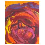 Vibrant Original Abstract Floral Painting by CB