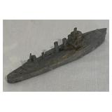 Vintage Die-Cast Metal Ship Figurines