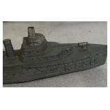 Vintage Die-Cast Metal Ship Figurines