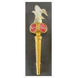 Two Budweiser Tap Handles