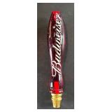 Two Budweiser Tap Handles
