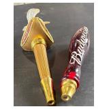 Two Budweiser Tap Handles