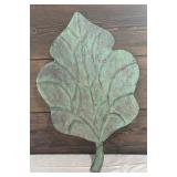 Metal Leaf Motif Platter