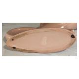 Vintage Pink Cornucopia Vase