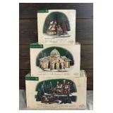 Department 56 Village Buildings including Margrove Orangery, Royal Staffordshire Porcelains and Old Queensbridge Station