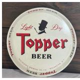 Vintage Topper Beer Metal Tray