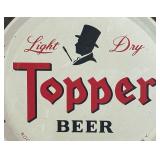 Vintage Topper Beer Metal Tray