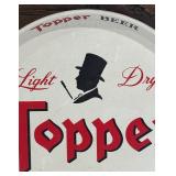 Vintage Topper Beer Metal Tray