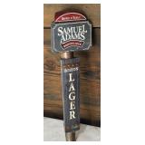 Two Sam Adams Beer Tap Handles