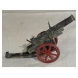 Collection of Three Vintage Metal Slurry Cannon Figurines