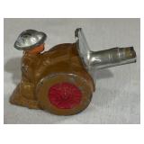 Collection of Three Vintage Metal Slurry Cannon Figurines