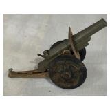 Collection of Three Vintage Metal Slurry Cannon Figurines