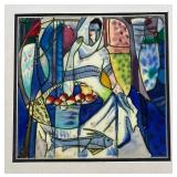 Yaya Hand Painted Glass Tile Decor by Yaya Guilded Artist