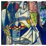 Yaya Hand Painted Glass Tile Decor by Yaya Guilded Artist