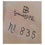 Vintage Hand Painted Henriot Quimper Curved Jardiniere