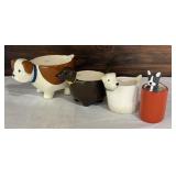 Four Adorable Dog Motif Measuring Cups by One Hundred 80 Degrees