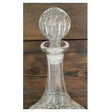 Vintage Crystal Ship Decanter