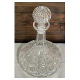 Vintage Crystal Ship Decanter