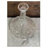 Vintage Crystal Ship Decanter