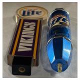 Two Vintage Miller Lite Tap Handles