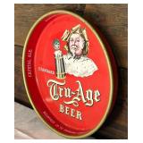 Vintage Standard Tru-Age Beer Metal Tray