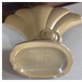 Beautiful Vintage Red Wing USA 891 Olive Shell Art Pottery 1930