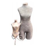 Large and Smaller Mannequin Torso for Display
