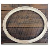 Beautiful Rustic Style Decor including Resin Candleholder, Wall Chicken Wire Decor and Frame