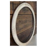 Beautiful Rustic Style Decor including Resin Candleholder, Wall Chicken Wire Decor and Frame