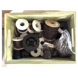 Variety of Crafting Chain Spools including Ball Chain Spool and More (New and Used) with Green Box