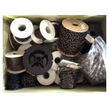 Variety of Crafting Chain Spools including Ball Chain Spool and More (New and Used) with Green Box