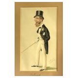 Vintage Vanity Fair Caricature Framed Print Titled "Petrarch" Depicting George Robert Hay-Drummond, Viscount Dupplin, Later the 13th Eral of Kinnoull
