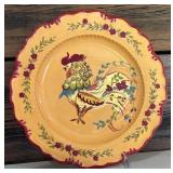 Amazing Decor Including Rooster Framed Watercolor Surrounded by Sunflowers, Provence International Provence Rooster Plate, Ceramic Rooster Pitcher and More