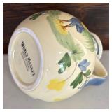 Amazing Decor Including Rooster Framed Watercolor Surrounded by Sunflowers, Provence International Provence Rooster Plate, Ceramic Rooster Pitcher and More