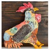 Amazing Decor Including Rooster Framed Watercolor Surrounded by Sunflowers, Provence International Provence Rooster Plate, Ceramic Rooster Pitcher and More