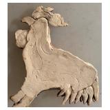 Amazing Decor Including Rooster Framed Watercolor Surrounded by Sunflowers, Provence International Provence Rooster Plate, Ceramic Rooster Pitcher and More