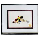 The 1940 Walt Disney Company Limited Edition Framed Serigraph "Pinocchio" with COA
