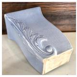 Vintage USA Red Wing Vase 1105  in Light Blue-Gray Color and Salmon-Pink Inside