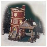 Dept. 56 Dicken Village Including "Notting Hill Water Tower". "Scrooge & Marley Counting House" and "St. Ives Lock House"