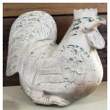 Vintage Rustic Style Folk Art Decorative Chicken and Hen Figurines