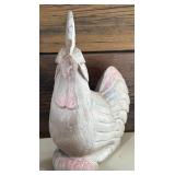 Vintage Rustic Style Folk Art Decorative Chicken and Hen Figurines