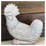 Vintage Rustic Style Folk Art Decorative Chicken and Hen Figurines