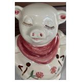Shawnee Vintage Cookie Jar & Lid #44 Smiley Pig