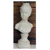 Vintage Alexander Backer Chalk Ware Bust Après Houdini of Young Woman, Reproduction